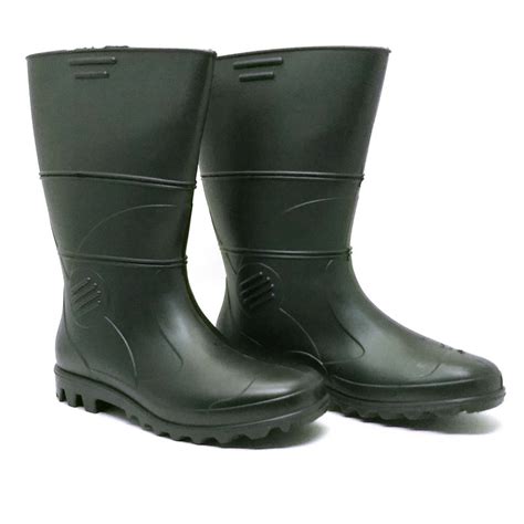 Bota De Borracha Masculina Cano Baixo .